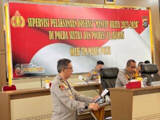 Tim Mabes Polri Lakukan Supervisi Operasi Mantab Brata di Polda Sultra