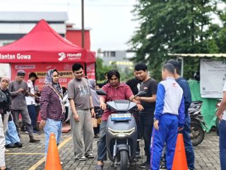 Asmo Sulsel Kenalkan Honda EV Lewat Edukasi Safety Riding dan Test Ride CUV-e bersama Awak Media Makassar
