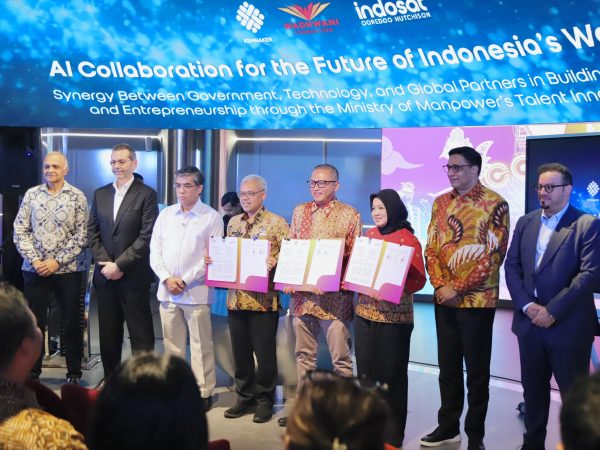 Kemnaker, Indosat, dan Wadhwani Foundation Targetkan 1 Juta Talenta Digital Berbasis AI