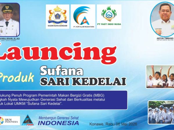 Sufana Sari Kedelai Launching di Konawe, Kadin Sultra: Solusi Gizi Terjangkau
