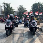 Ribuan Bikers Honda PCX Konvoi Simpatik Rayakan HUT RI ke-81