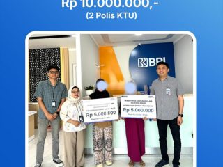BRI BO Kendari Bypass melalui BRINS Serahkan Santunan Asuransi Mikro kepada Korban Kebakaran